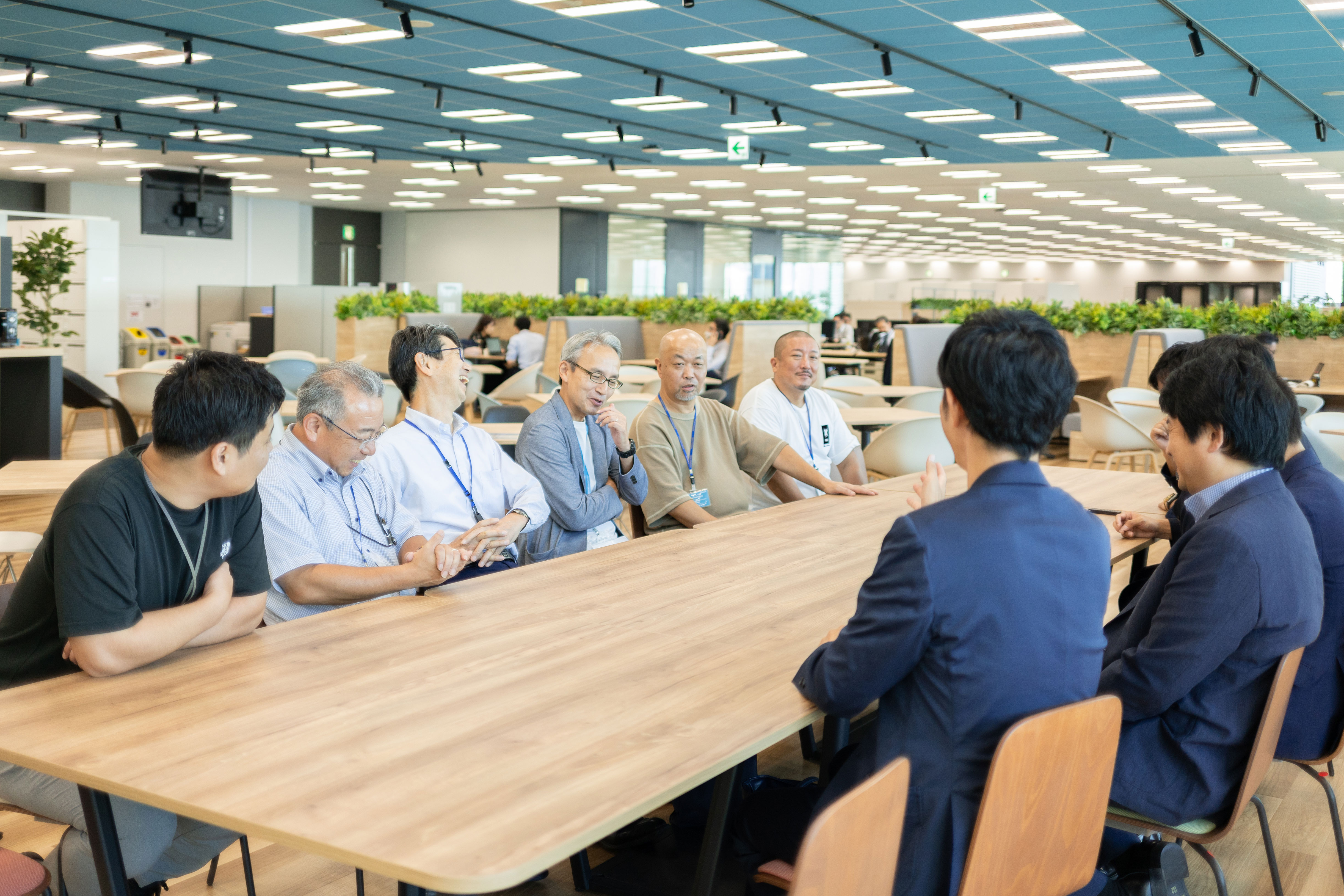 インタビューの様子