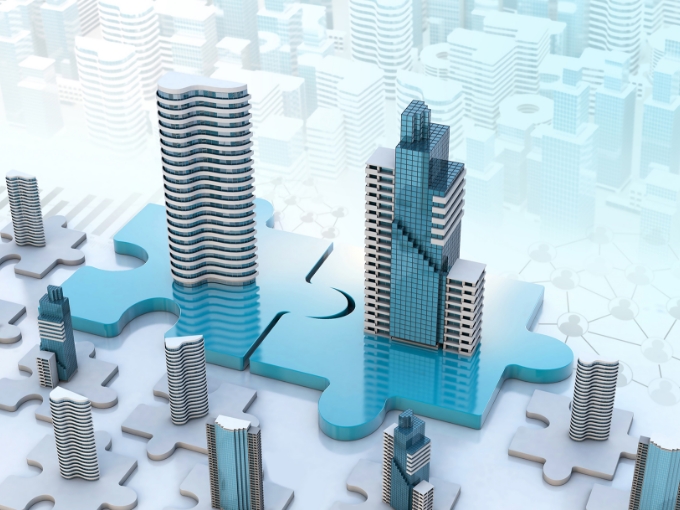 合併・集約・統廃合のイラスト