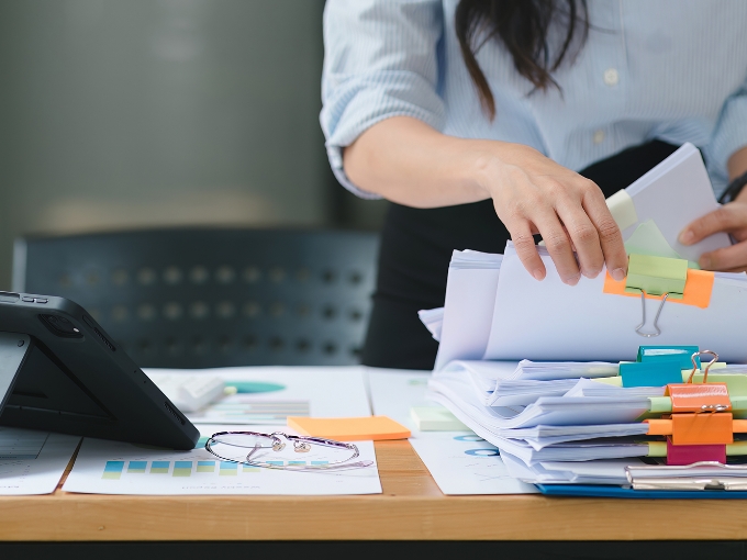 事務センターのイラスト